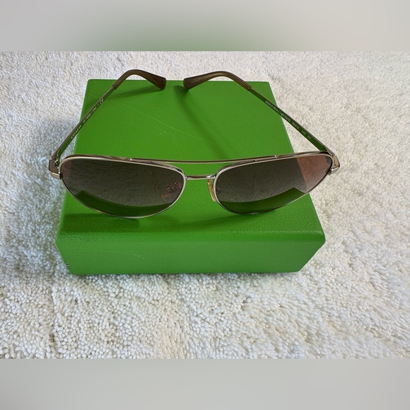 COACH Sunglasses-Shiny Light Gold-Preowned, Good Condition-Lens are Scratched - Picture 3 of 10